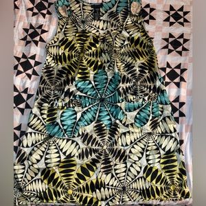 Vintage CUSTO Barcelona DRESS Womens sz 42EU US 8 10 100% Silk (Spain) NM